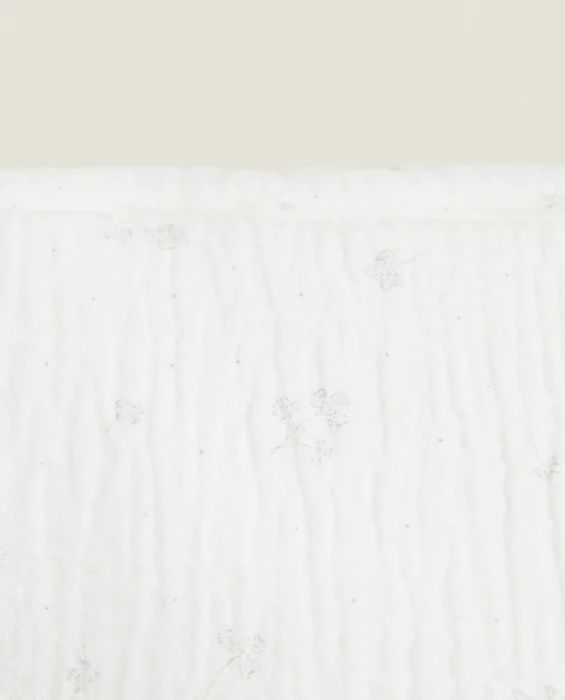 ZARA Home Cotton Chiffon Clover Cosmetic Bag
