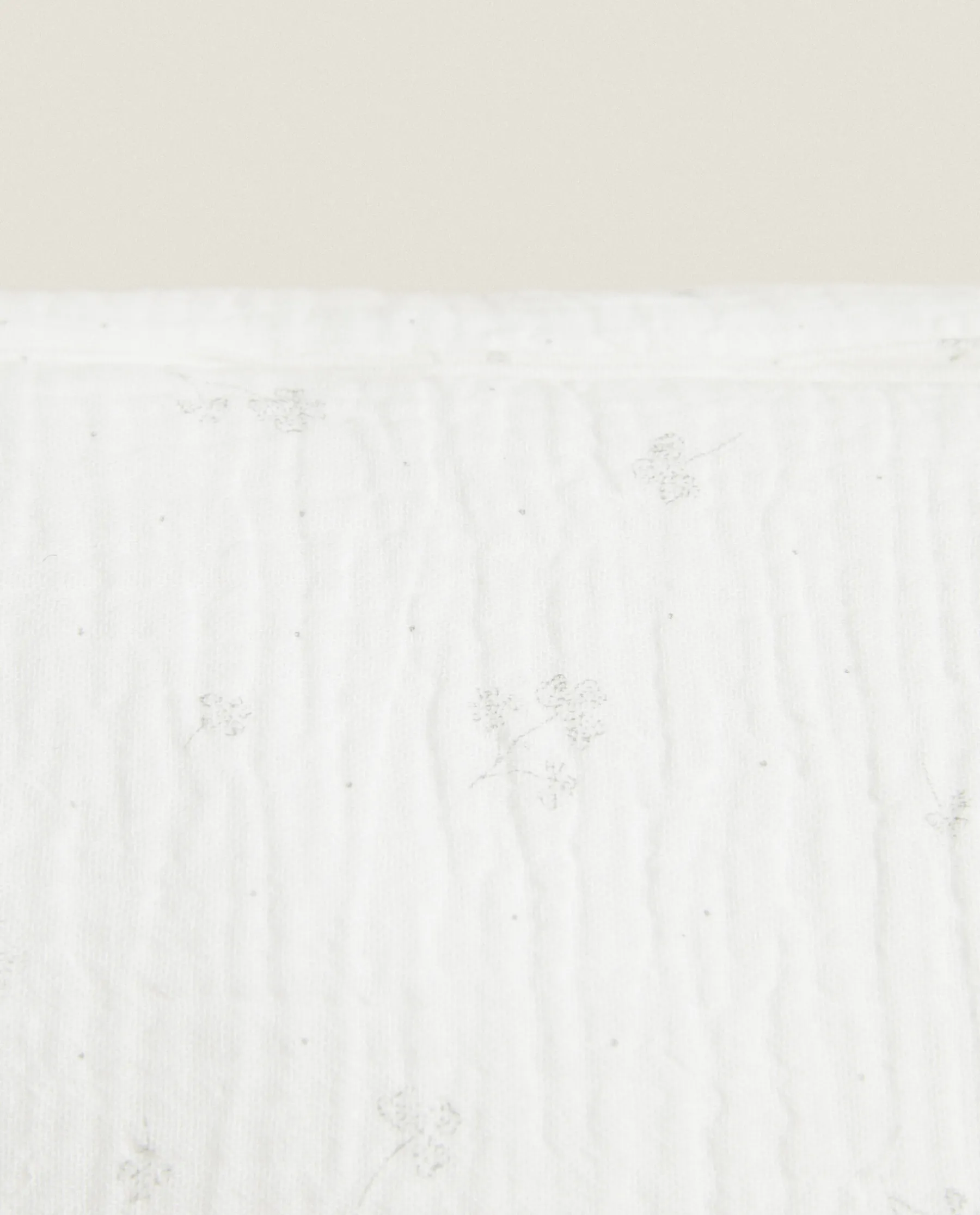 ZARA Home Cotton Chiffon Clover Cosmetic Bag