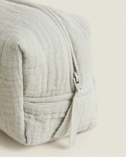 ZARA Home Cotton Chiffon Clover Cosmetic Bag