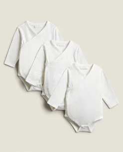 ZARA Home Cotton Jersey Bodysuits (Pack Of 3)