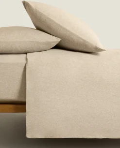 ZARA Home Cotton Jersey Duvet Cover
