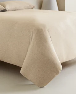 ZARA Home Cotton Jersey Duvet Cover