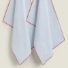 ZARA Home Cotton Kitchen Towel With Stripes (Pack Of 2)