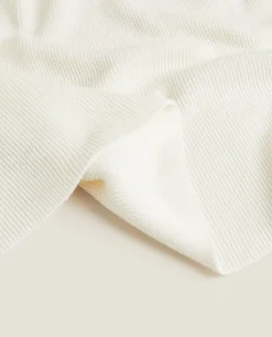ZARA Home Cotton Knit Blanket
