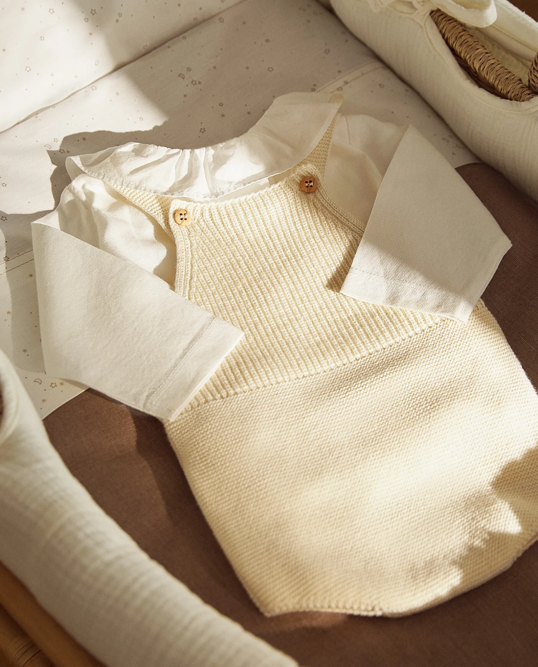 ZARA Home Cotton Overalls With Silk