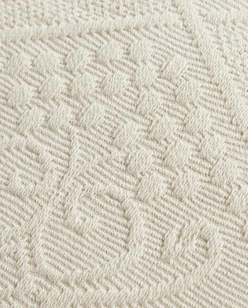 ZARA Home Cotton Throw Pillow Cover With Geometric Design