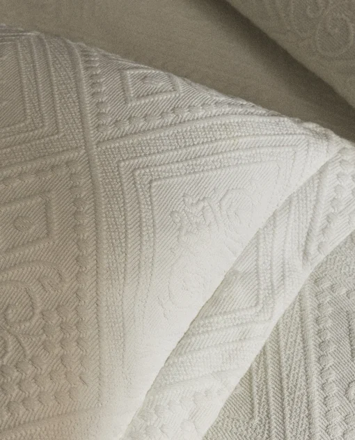 ZARA Home Cotton Throw Pillow Cover With Geometric Design