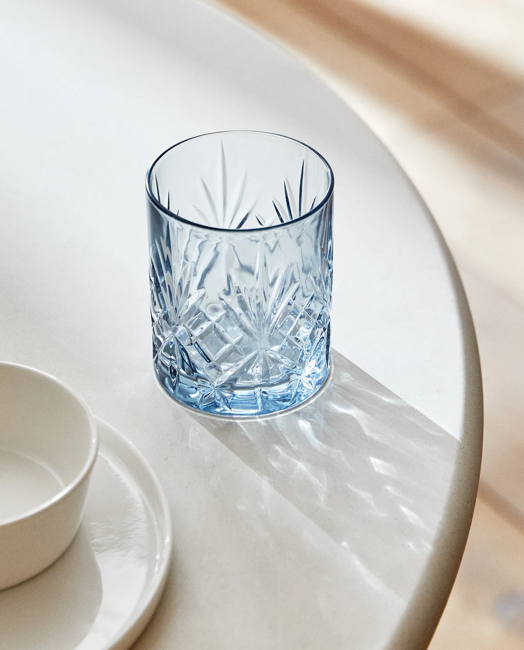 ZARA Home Crystalline Tumbler With Raised Design