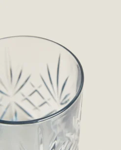 ZARA Home Crystalline Tumbler With Raised Design