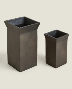 ZARA Home Dark Metal Vase