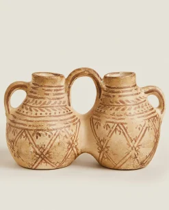 ZARA Home Double Ceramic Vase