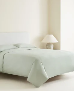ZARA Home Double Topstitched Duvet Cover
