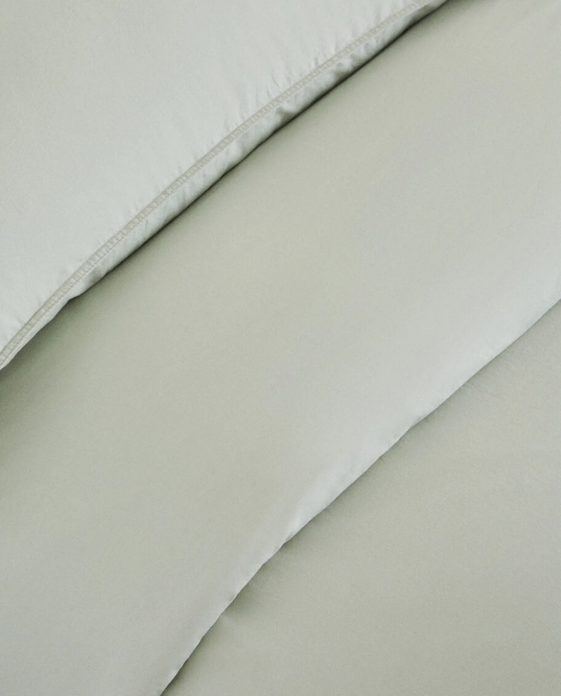 ZARA Home Double Topstitched Duvet Cover