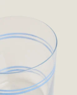 ZARA Home Dragonfly Print Glass Tumbler