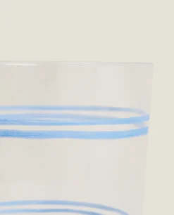 ZARA Home Dragonfly Print Glass Tumbler