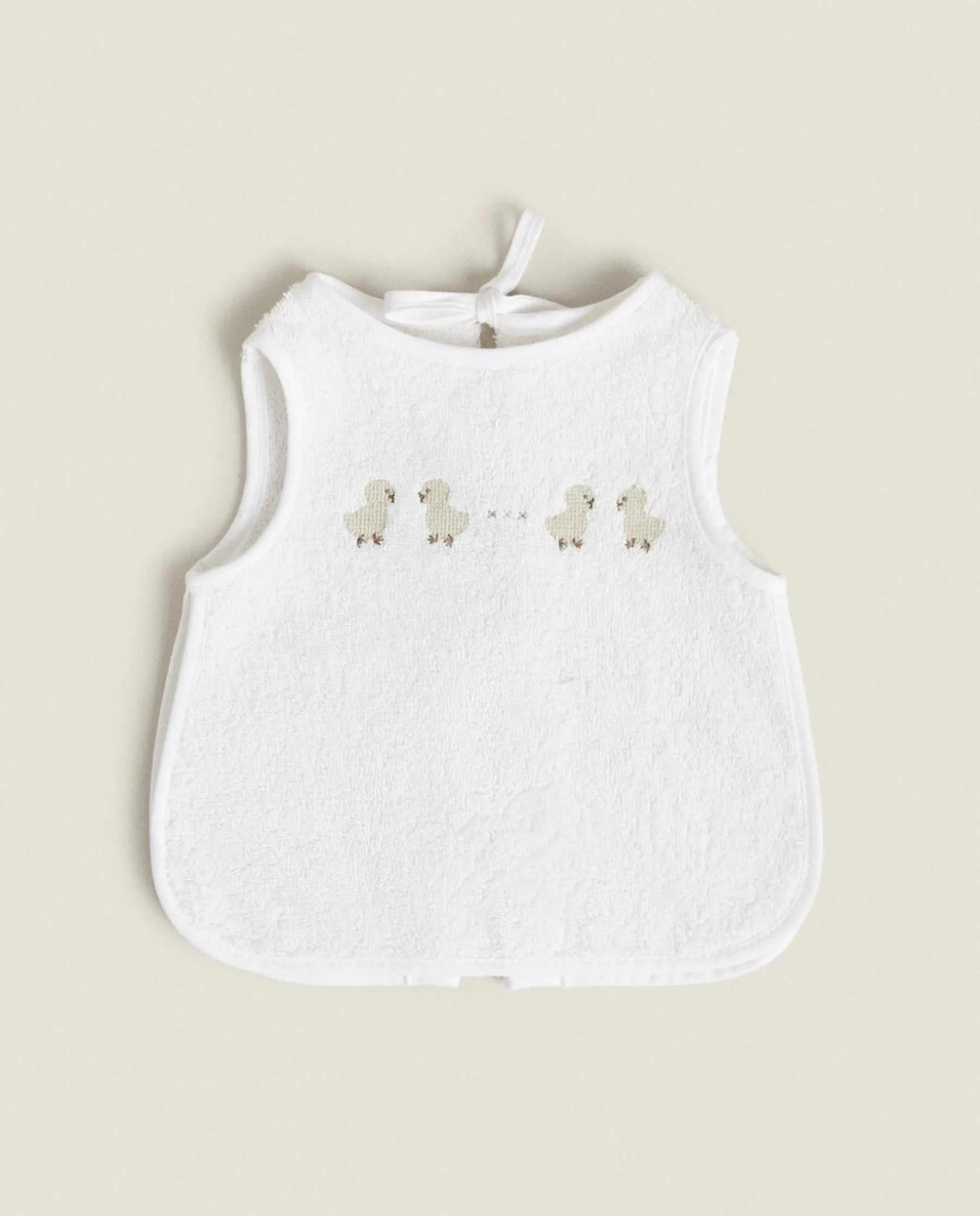 ZARA Home Duck Cross-Stitch Bib