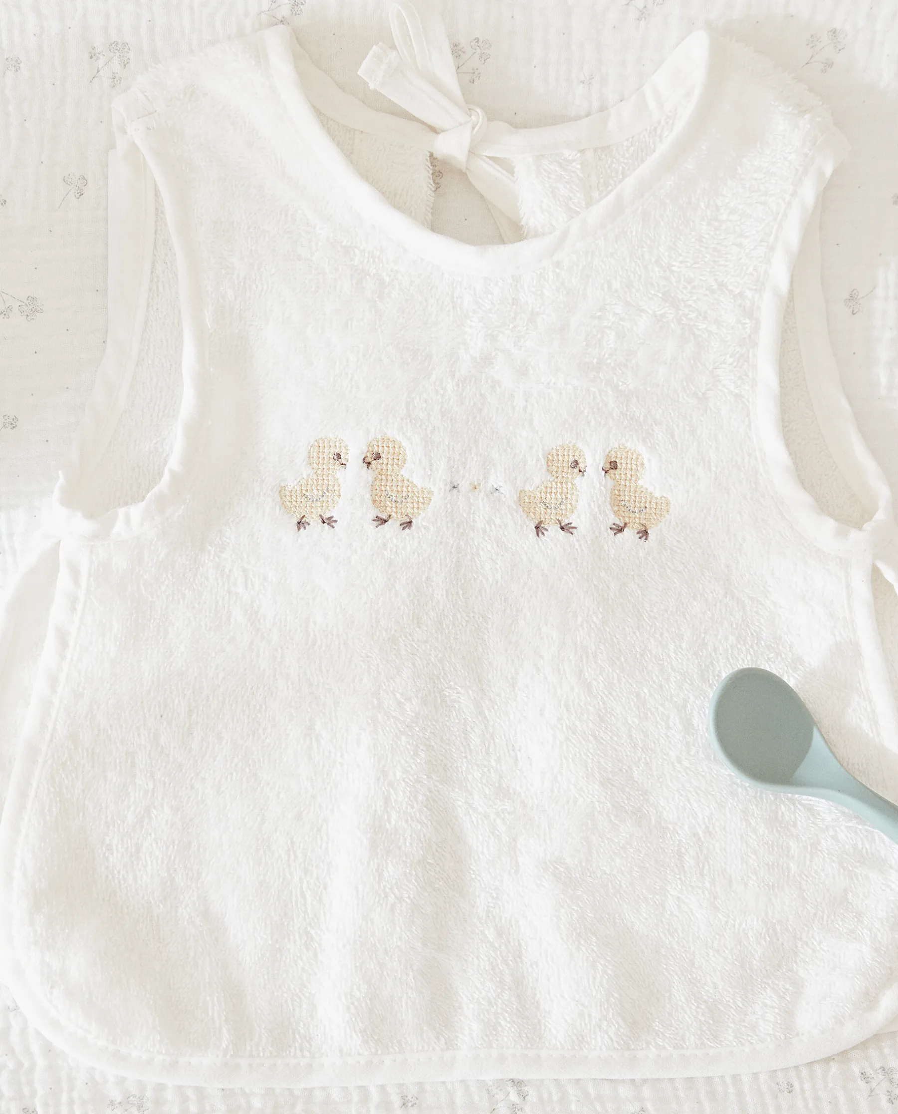 ZARA Home Duck Cross-Stitch Bib