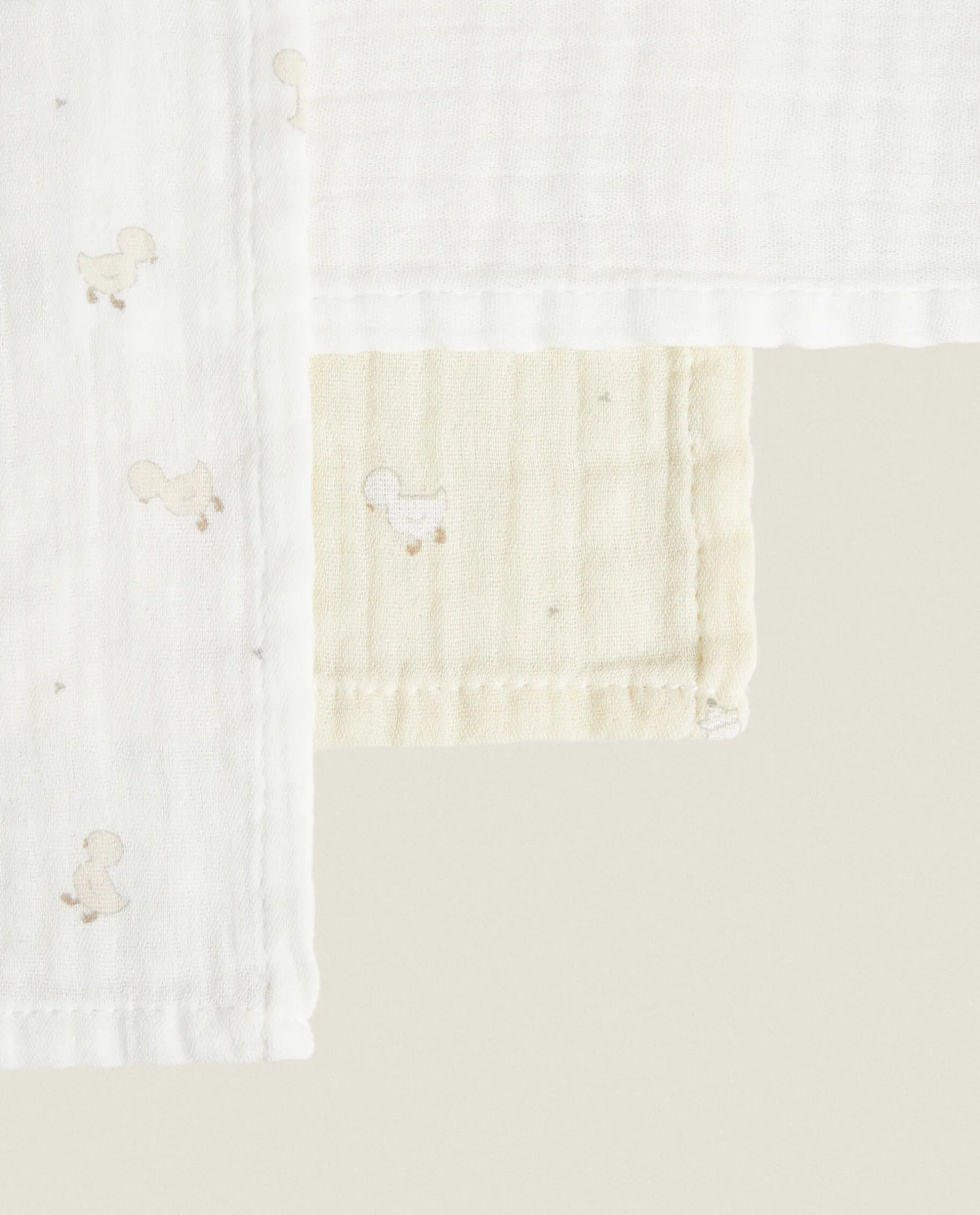 ZARA Home Duck Muslin Cloth (Pack Of 3)