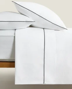 ZARA Home Duvet Cover With Colored Piping Detail