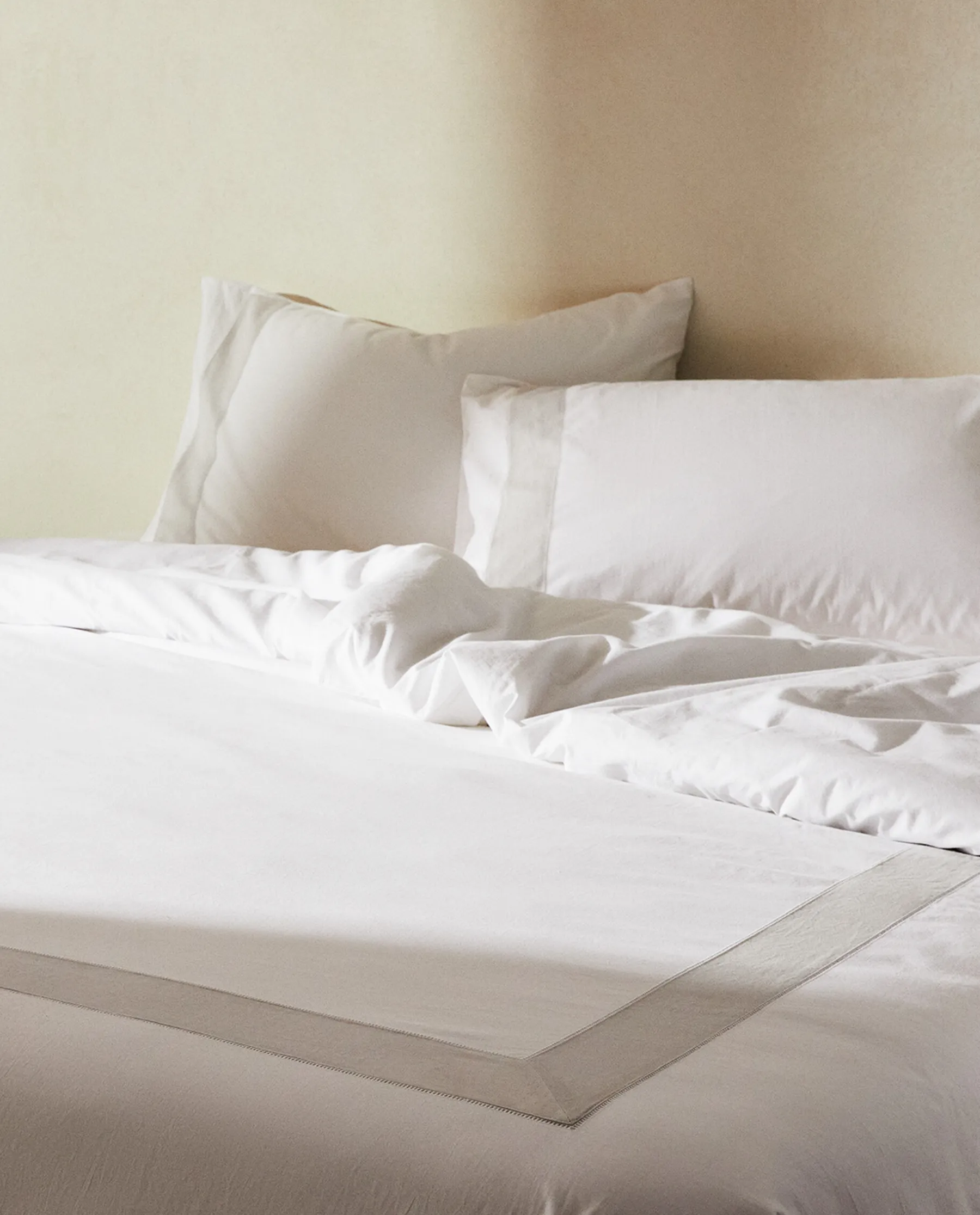 ZARA Home Duvet Cover With Linen Border