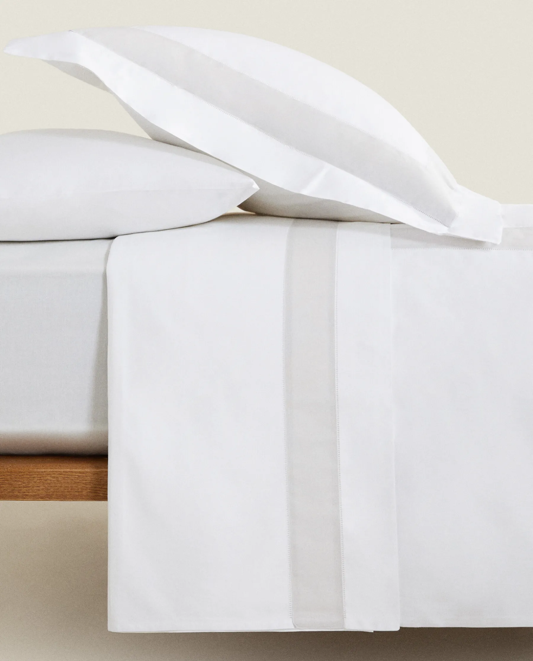 ZARA Home Duvet Cover With Linen Border