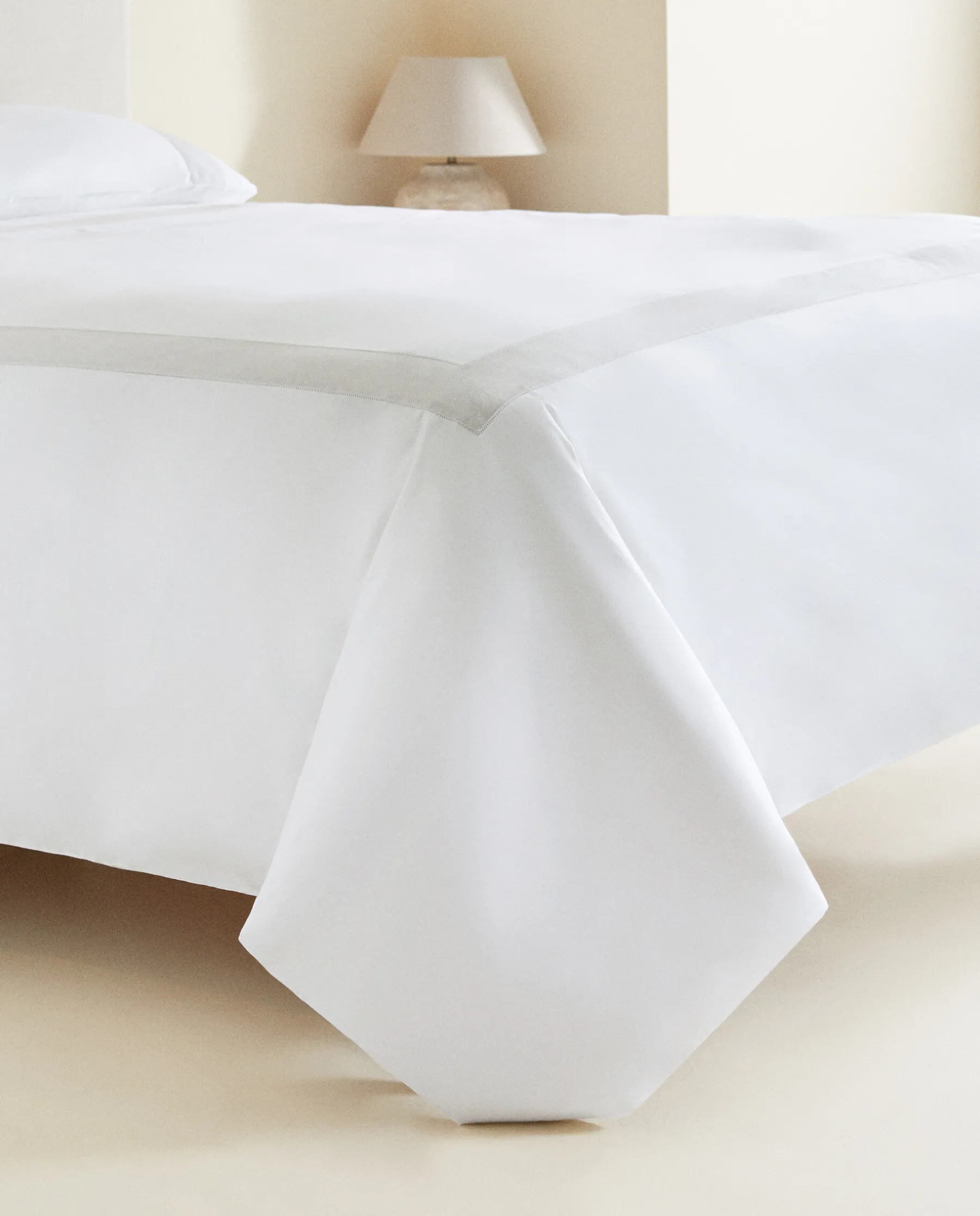 ZARA Home Duvet Cover With Linen Border