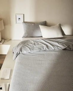 ZARA Home Duvet Cover With Narrow Stripes