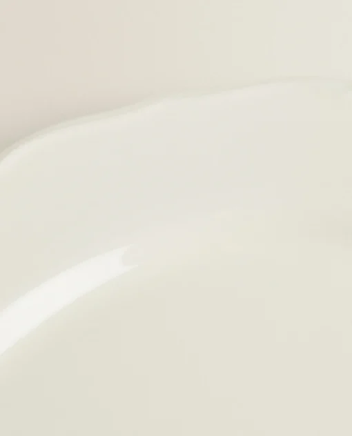 ZARA Home Earthenware Dinner Dish With Raised-Design Edge