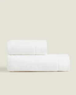 ZARA Home Embroidered Border Towel