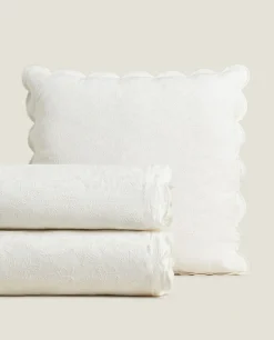 ZARA Home Embroidered Butterfly Bedspread