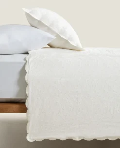 ZARA Home Embroidered Butterfly Bedspread