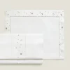 ZARA Home Embroidered Moon And Star Flat Sheet Set