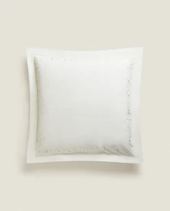 ZARA Home Embroidered Moons And Stars Pillowcase