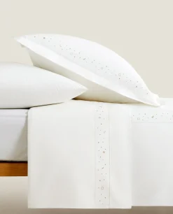 ZARA Home Embroidered Moons And Stars Duvet Cover