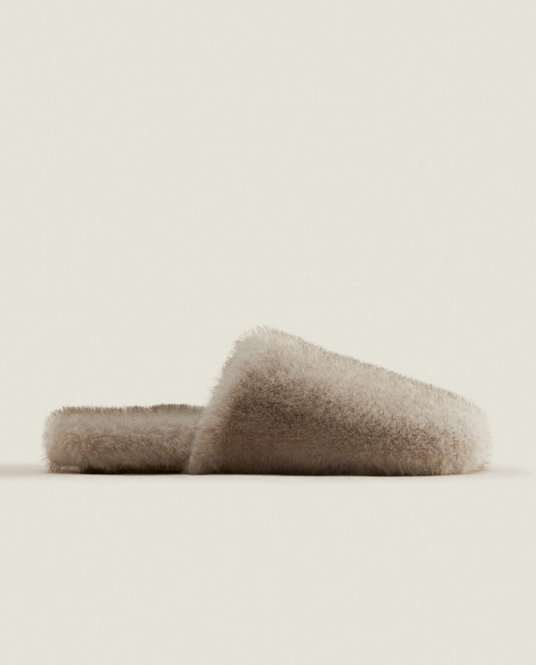 ZARA Home Faux Fur Mule Slippers