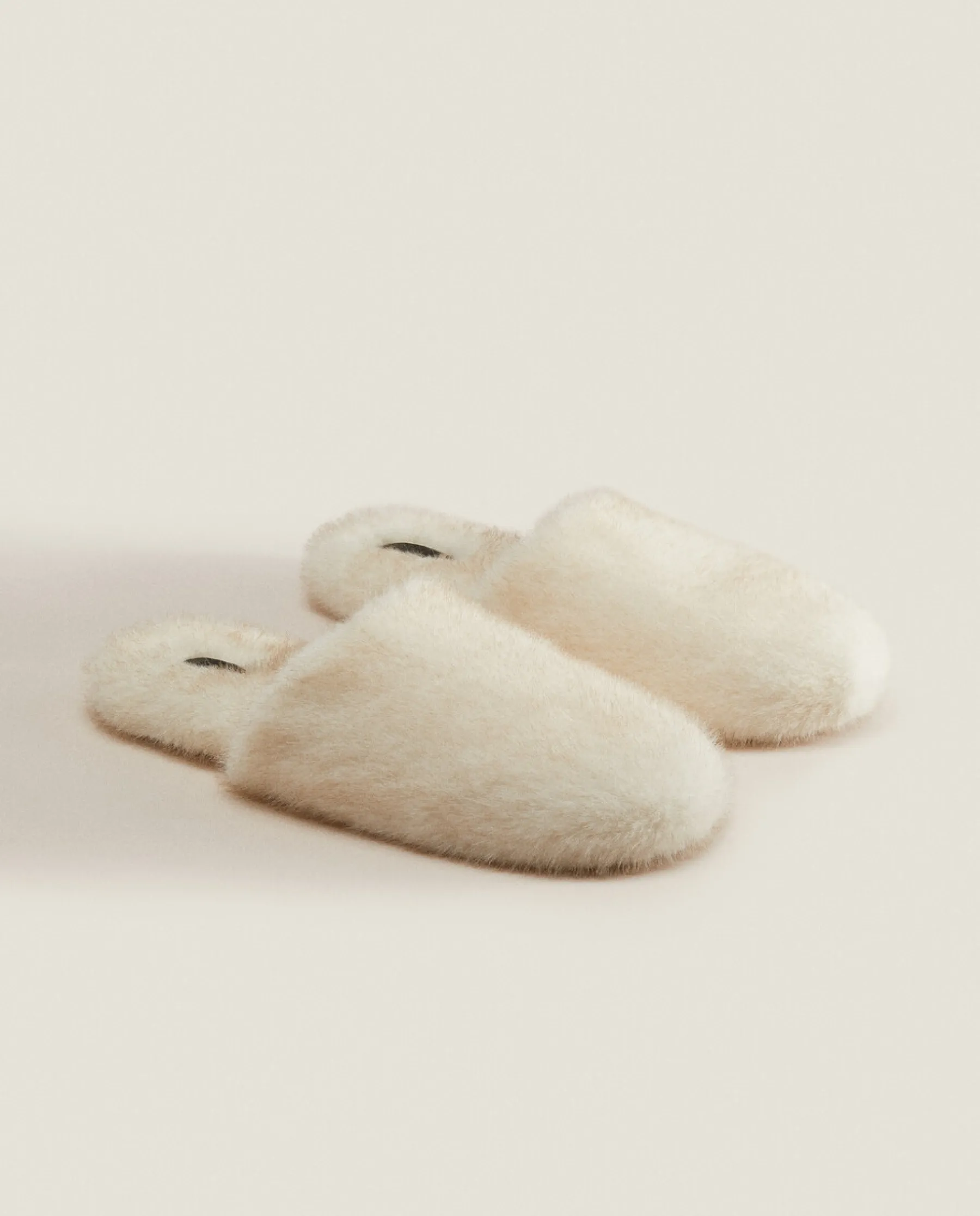 ZARA Home Faux Fur Mule Slippers
