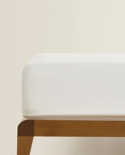 ZARA Home Fitted Sheet With Topstitching