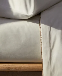 ZARA Home Fitted Sheet With Topstitching