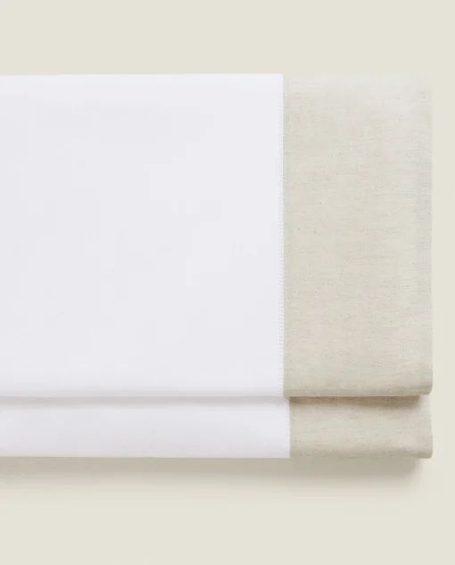 ZARA Home Flat Sheet With Border