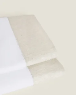 ZARA Home Flat Sheet With Border