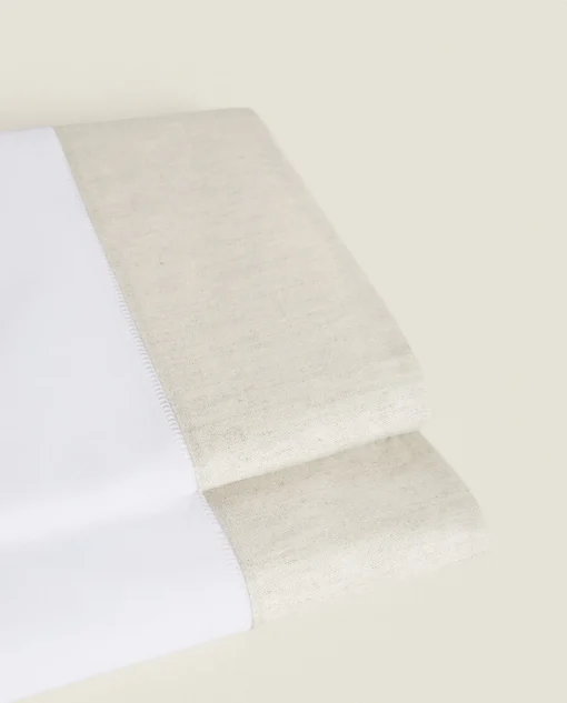 ZARA Home Flat Sheet With Border
