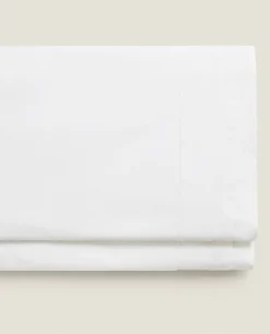 ZARA Home Flat Sheet With Double Backstitching