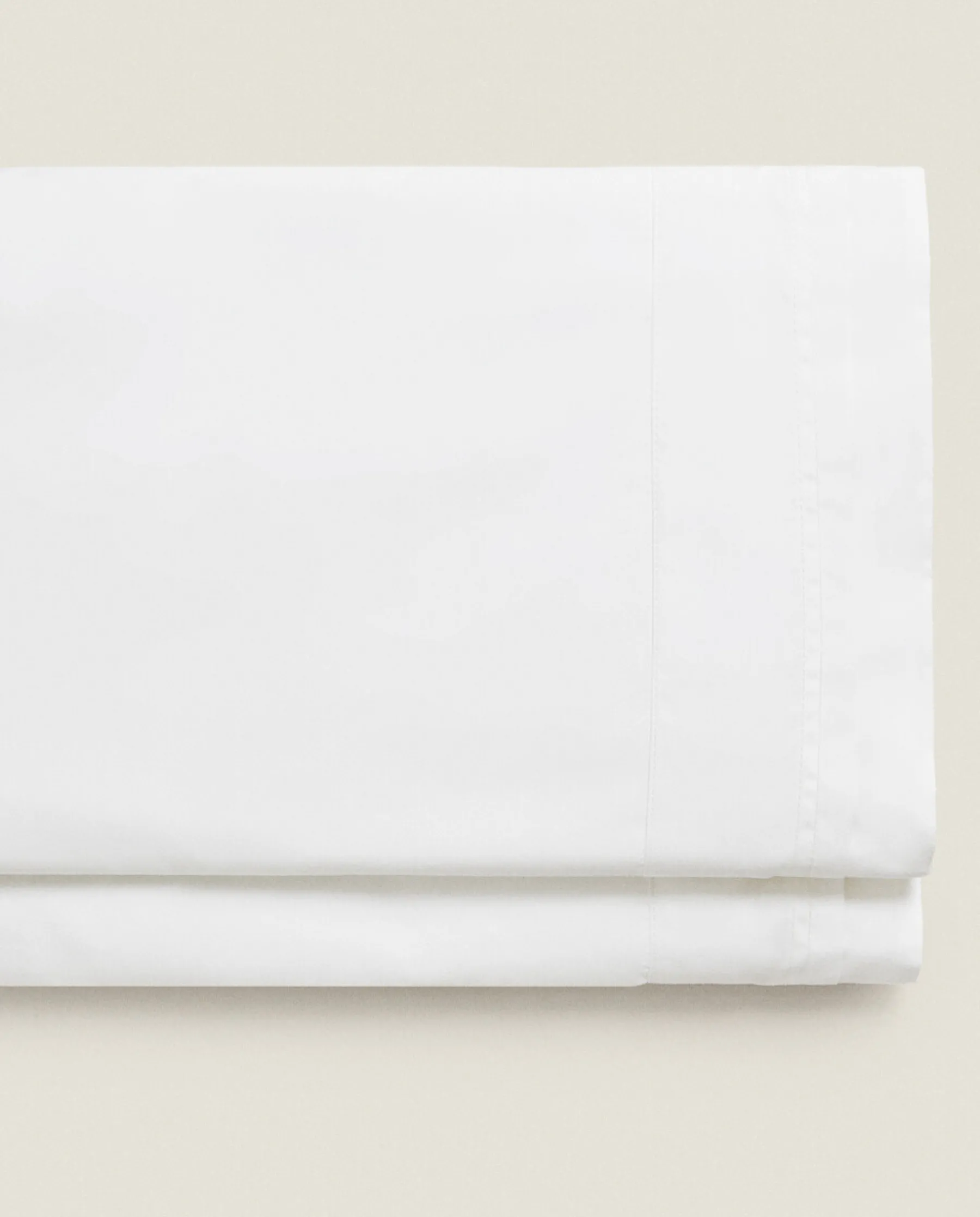 ZARA Home Flat Sheet With Double Backstitching