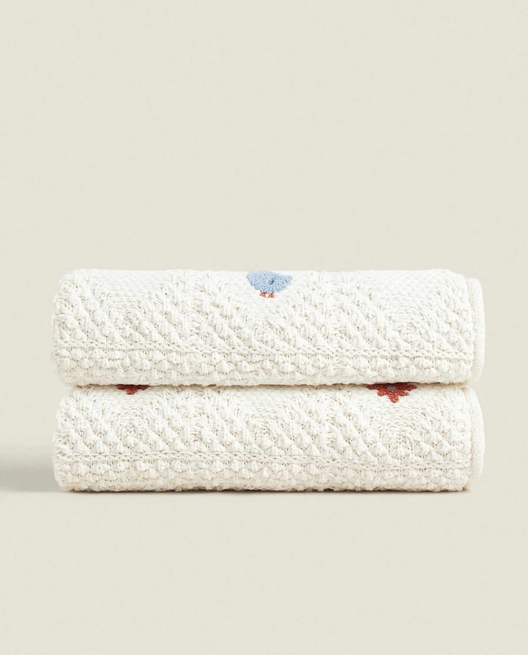 ZARA Home Floral Crochet Blanket