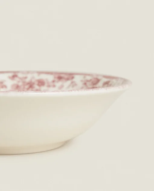 ZARA Home Floral Earthenware Bowl