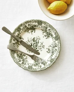 ZARA Home Floral Earthenware Dinner Plate
