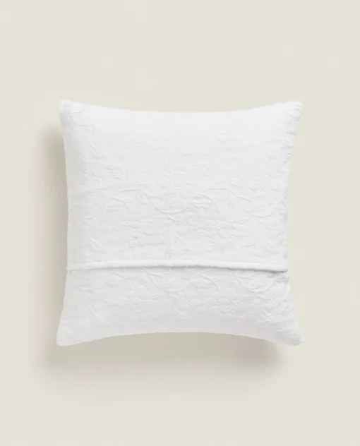 ZARA Home Floral Embroidered Throw Pillow