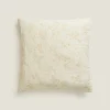 ZARA Home Floral Jacquard Throw Pillow Cover