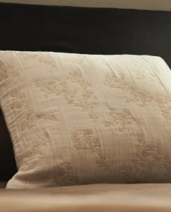 ZARA Home Floral Jacquard Throw Pillow Cover