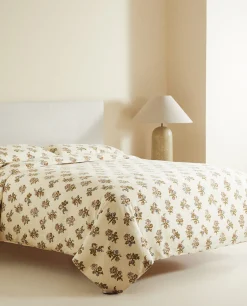 ZARA Home Floral Print Duvet Cover